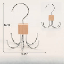 360° Rotating Belt Hanger Hook Multi purpose clothes hanger, with 6 claw hooks, belt hangers, wardrobe hangers, scarf racks,