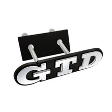 3D Metal GTD Front Grille Badge Emblem Sticker for Polo Golf 5 6 7 CC Passat Jetta MK4 MK5 MK6 Car Styling
