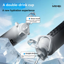 Large Capacity Tumble Thermos Water Bottle 316 Stainless Steel With Straw Handle Cup Flask  Vacuum Insulated Tumbler