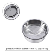 Pressurized Espresso Filter Basket, 51/54/58mm Single or Double Cup - image 12