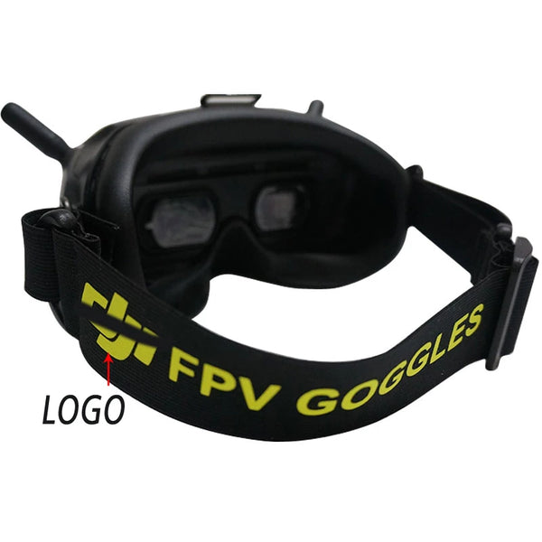 Correa ajustable para la cabeza para gafas DJI FPV, diadema antideslizante con soporte para batería, ajustable, patrón personalizable, accesorios V2