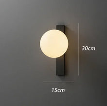 Minimalist Wall Lamp Glass Ball Wall Sconce for Home Bedroom Bedside Lamp Hotel Aisle Living Room Background Wall Light Fixtures