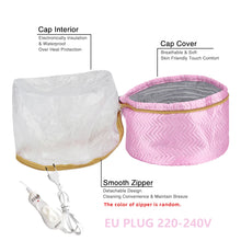 Hair Steamer Cap 220V Electric Heat Cap for Deep Conditioning Hot Oil Hair Mask Repair Damaged Hair Reduce Frizz Split Ends Home
