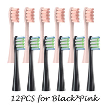 12PCS Vacuum Sealed Packed Replacement Brush Heads for Oclean X PRO/ Z1/ F1/ One/ Air 2 /SE Soft DuPont Deep Cleaning Nozzles