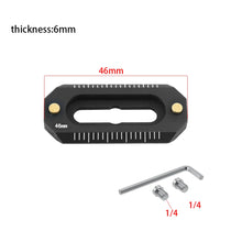 Mini NATO Rail Camera Anti-Off Quick Release NATO Rail Thickness 6mm Length 48 78mm for FX3/FX30  camera NATO Handle Camera Cage