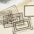 JIANQI 20 sheets Colorful frame sticker pack Junk Journal Collage Decoration Scrapbooking Supplies Diary Cute Sticker