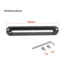 Mini NATO Rail Camera Anti-Off Quick Release NATO Rail Thickness 6mm Length 48 78mm for FX3/FX30  camera NATO Handle Camera Cage