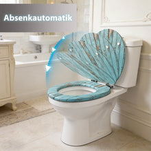 Sainos Universal Wc Seat with Soft Close Toilet Seat Cover Wood Toilet Lid Toilet Seat Many Colorful Motifs Toilet Topper