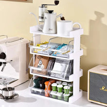 Tea Bag Storage Box Office Coffee Organizer Drawer Rack Mask Lipstick Cosmetics Rack Kitchen Organization Desk Storage Shelf