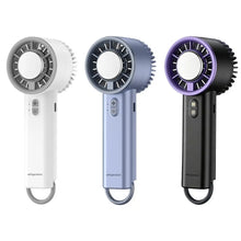 Semiconductor Cooling Handheld Fan, 5200mAh Rechargeable Portable Mini Fan, 199 Wind Speeds with LED Display, Ice-Cool Turbo Fan