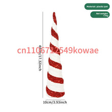 Christmas Decorations: Conical Tree Tower, Plastic V-shaped Tabletop Decoration, Window Display Coffee Shop Atmosphere