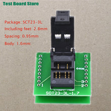 Test Board 1pcs SOT23-3 5 6L Gold-Plated Aging Seat With Plate Burning Socket Plastic Width 1.7/1.4 Straight Pin