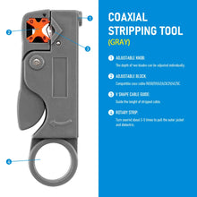 1PCS Ethernet Cable Stripper RJ45 Cat5 Cat6 Network Hand Tool Pliers Line UTP FTP Coax Coaxial Cutter Wire Stripping Tool