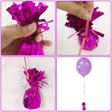 Tassel Helium Balloon Weights Birthday Wedding Cement base Colorful Foil Balloon Weights 5CM Party Decoration
