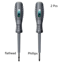 Multifunctional Electrician Test Screwdriver AC Non-contact Induction Test Pen Voltage Tester 70-600V Red Green Induction Lights