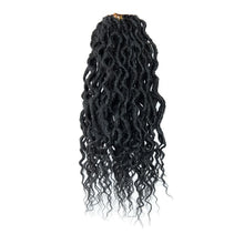 Boho Goddess Locs Crochet Hair with Curly Ends 4Packs Pre-looped Crochet Locs for Black Women Dreadlock Synthetic Crochet Braids