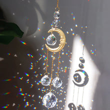 1 Piece Crystal Wind Chime Suncatcher Bedroom Balcony Patio Sun Moon Prism Pendant Good Home Decorations