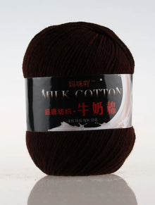 1Pc 50g Milk Cotton Knitting Yarn Crochet Yarn Hand Knitted Line DIY Knit Sweater Scarf Hat sock blanket amigurumi threads 120M