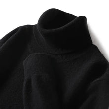 Jersey de cuello alto de cachemira para hombre, 100% lana pura, suéter de punto, básico, liso, elegante, casual, prendas de punto para hombre, otoño-invierno