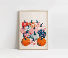 Vintage Floral Pumpkin Canvas Poster, Pink Autumn Halloween Wall Art Print - image 12