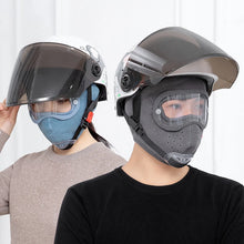 Máscara facial completa a prueba de viento y polvo para ciclismo y esquí, transpirable, con protección ocular, gafas antivaho de alta definición y capucha.