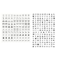 Clear Transparent Light Switchs Label Sticker Waterproof Switchs Panel Labels