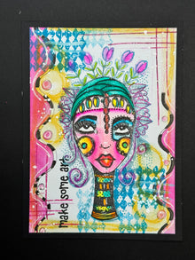 Journal Face Doodle Girl Clear Stamps DIY Scrapbook Diary Greeting Card Decoration Handmade Embossing Template Mould