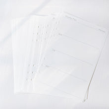 Sharkbang A5 Refill Notebook, 45 Sheets 6 Holes Notebook Index Papers, Gird/Line/Blank/Monthly Memo Pads, School Supplies