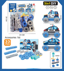 Children's Assembling Engineering Vehicle Detachable Screw Combination Disassembly Toy Boy Car DIY