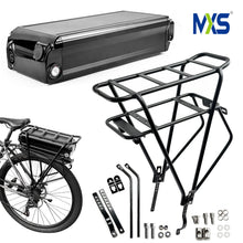 Rear Rack Battery Case 78pcs 21700 Cells EBike Battery Box 36V 48V 52V Ebike Downtube Case With Rear Rack