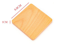 1pc, Wooden Coaster, Teacup Mat, Coffee Mat, Household Insulation Mat, Restaurant, Coffee Shop, 3.45 X 3.45 X 0.4 Inches