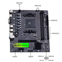 QIYIDA B450 Motherboard support DDR4 desktop RAM AM4 CPU slot NVME NGFF M.2 USB 3.0 VGA dual channel for Ryzen am4 cpu SATA3.0