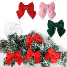 Christmas Decor Scenarios - Velvet Bow Hanging Ornaments - Tree/Wreath/Gift Box Accessories