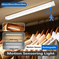 LED Motion Sensor Light Wireless Night Light Rechargeable Long Strip Bar Lamp for Kitchen Cabinet Wardrobe Bedside Staircase