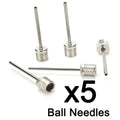 5Pcs US Type Metal Inflator Ball Needles Pin for Basketball Soccer Football