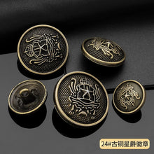 Vintage Gold Metal Shank Buttons, 10 Pcs Round Buttons for Suits and Coats - image 35