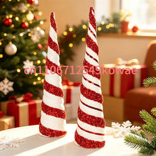 Christmas Decorations: Conical Tree Tower, Plastic V-shaped Tabletop Decoration, Window Display Coffee Shop Atmosphere