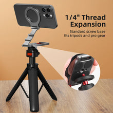 Soporte magnético para teléfono con mosquetón Flymile para accesorios de iPhone 18 Pro Max, 17, 16, 15, compatible con trípode MagSafe