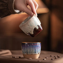 150ml Yaobian Ceramic Cup Vintage Coarse Pottery Coffee Cup Household Drinking Single Cup Cooking Tea Cups Around The Stove