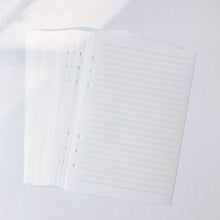 Sharkbang A5 Refill Notebook, 45 Sheets 6 Holes Notebook Index Papers, Gird/Line/Blank/Monthly Memo Pads, School Supplies
