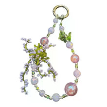 Summer Colorful Beaded Phone Chain Bag Car Key Pendant Earphone Case Accessories For Phone