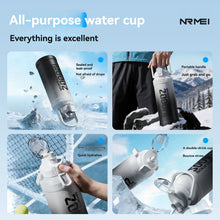 Large Capacity Tumble Thermos Water Bottle 316 Stainless Steel With Straw Handle Cup Flask  Vacuum Insulated Tumbler