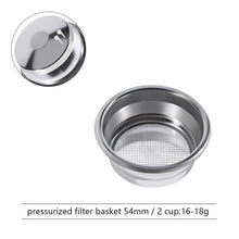 Pressurized Espresso Filter Basket, 51/54/58mm Single or Double Cup - image 11