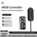 LDPCSJARGBController 5V 3pin To SATA Power Supply Mini RGB Controller 3PIN Hub For Computer Cpu Case Cool Fan LED Light Radiator