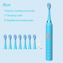 Sonic Electric Toothbrush Cleaning Brush For Adult Automatic Rechargeable Soft Hair Waterproof Ultrasonic Tooth Brush 4 heads