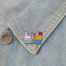 Trans Pansexual Pride Cats Enamel Pin Transgender LGBTQ+ Brooch Badge Clothes Hat Backpack Decoration Jewelry