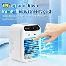 Mini Mute Air Conditioning Fan Portable Desktop Air Cooler with Humidification USB Rechargeable for Household Home Office