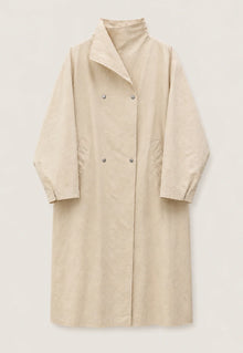 Convertible Collar Oversized Maxi Trench Coat Women Snap Buttons Dolman Sleeve Patch Pockets Outerwear New Ladies Trench Jacket