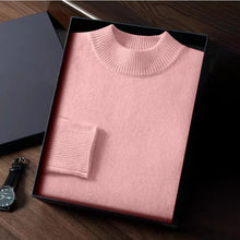 Animal Game Autumn Mens Cold Blouse Basic Solid Pullover Sweaters Mock Neck Woolen Knitwear Oversized Outdoor Warm Work Sweater