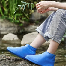 1 Pair Rubber Rain Boot Overshoes For Outdoor Use, Silicone Waterproof Shoe Covers, Rainy Day Shoe Cover, Reusable Non-Slip Rain